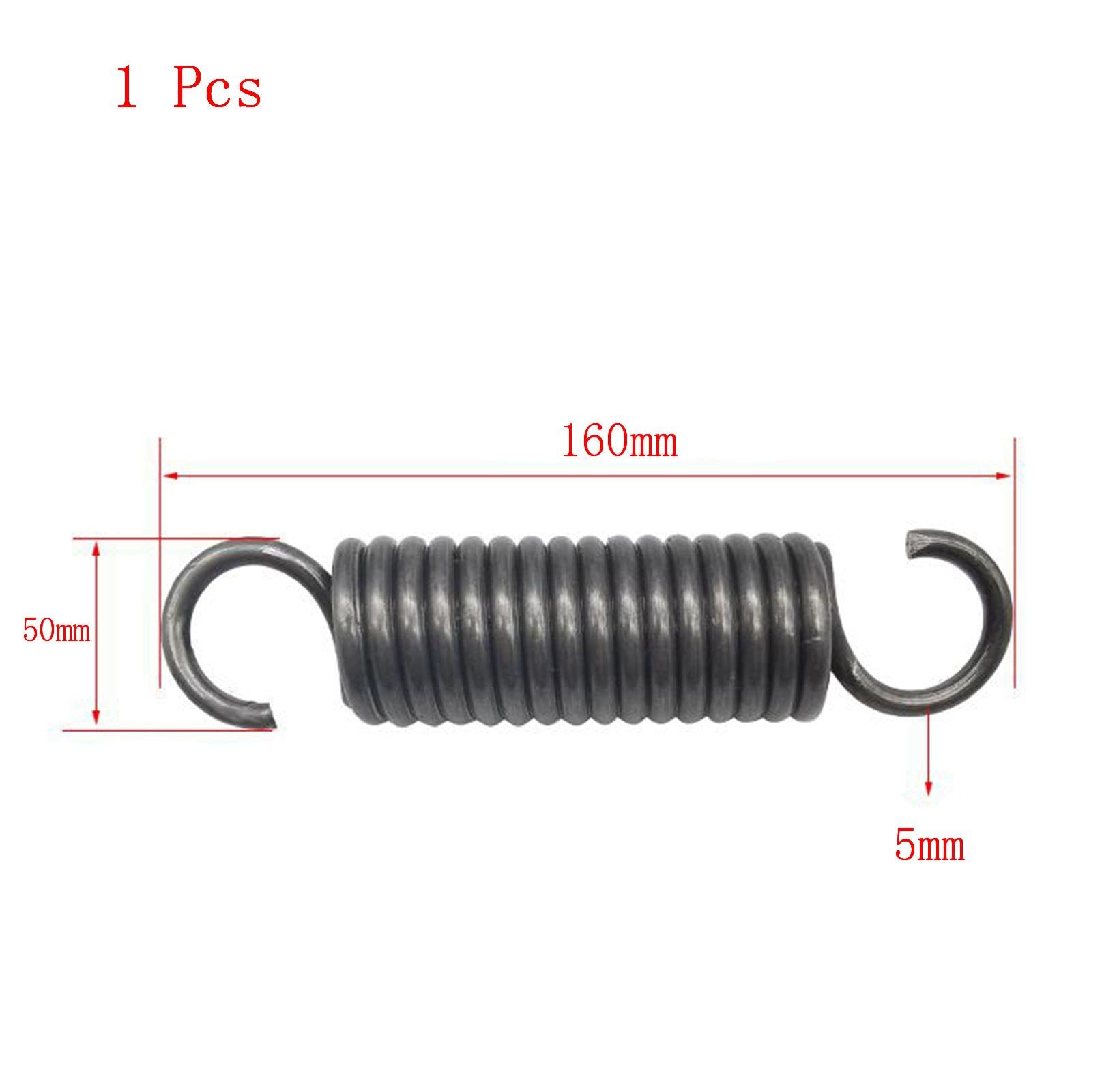 muelles de tracción de doble gancho de acero, Muelle de tensión doble gancho acero 5x50x(150-500) mm(5 x 50 x 160 mm)