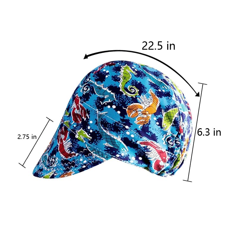 2 Pack Flame Retardant Welder Hats, Mesh Lined, Durable, for Welders Electricians, Fits Most Welding Helmets - Image 2