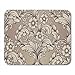 Produktbild Mauspads Silber Elegant Beige Barock Vintage Muster Grau Curl Flower Mauspad für Notebooks, Desktop-Computer Matten Bürobedarf 10x12 Zoll