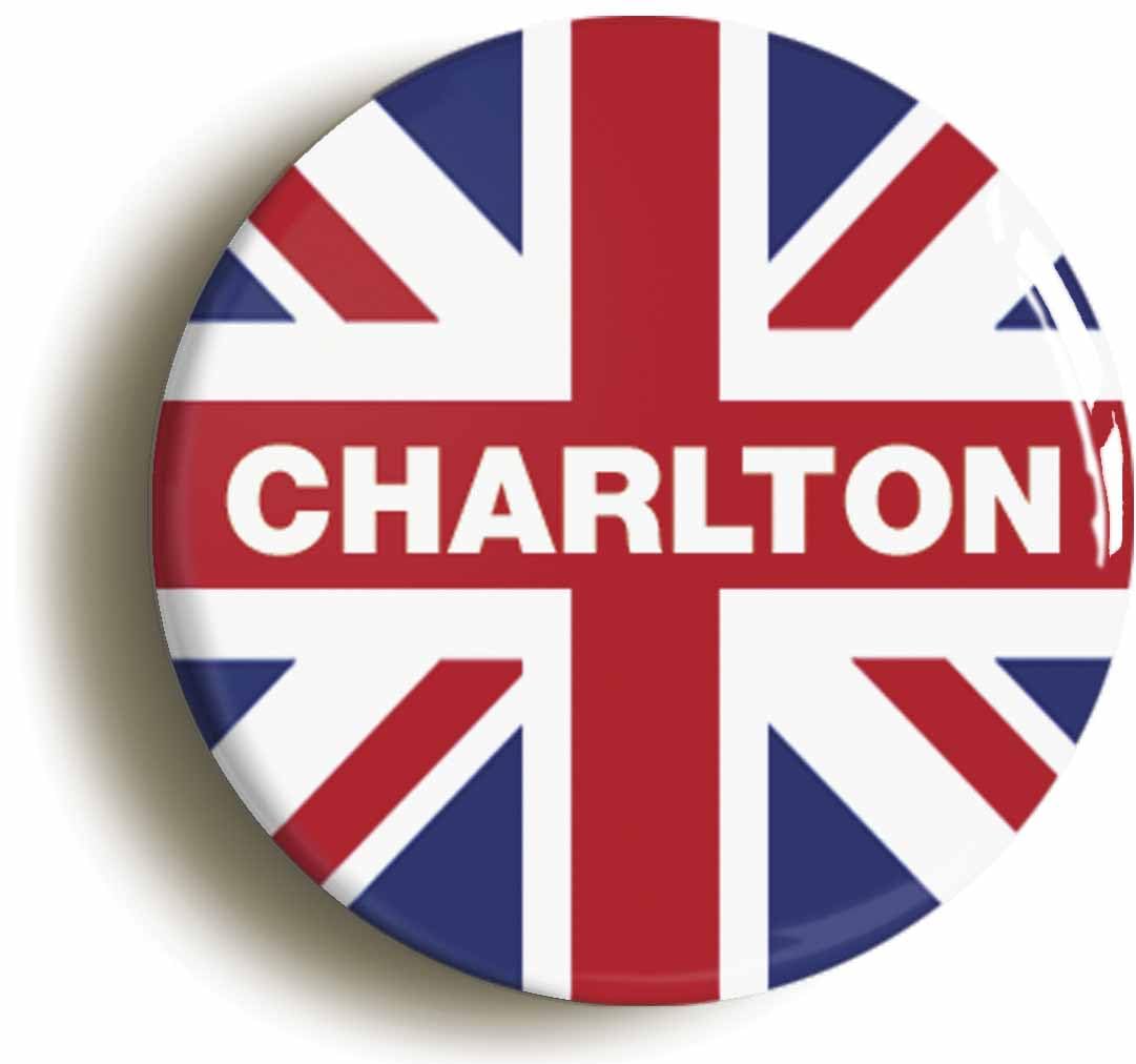 Charlton Union Jack Fridge Magnet (Circular 2inch / 50mm Diameter)
