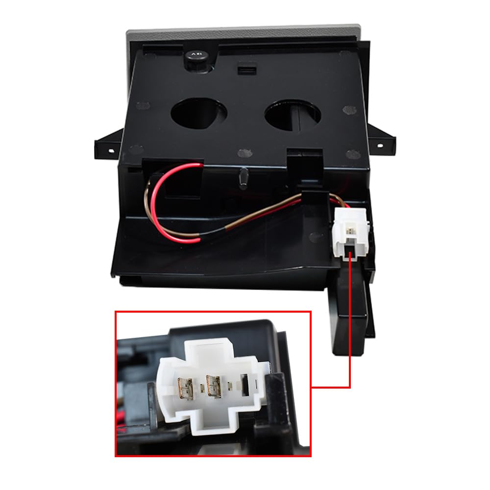 Cendrier avant porte-gobelet porte-monnaie RHD compatible avec VW Transporter T5 2003 à 2015 7H285860130T 7H285860171N