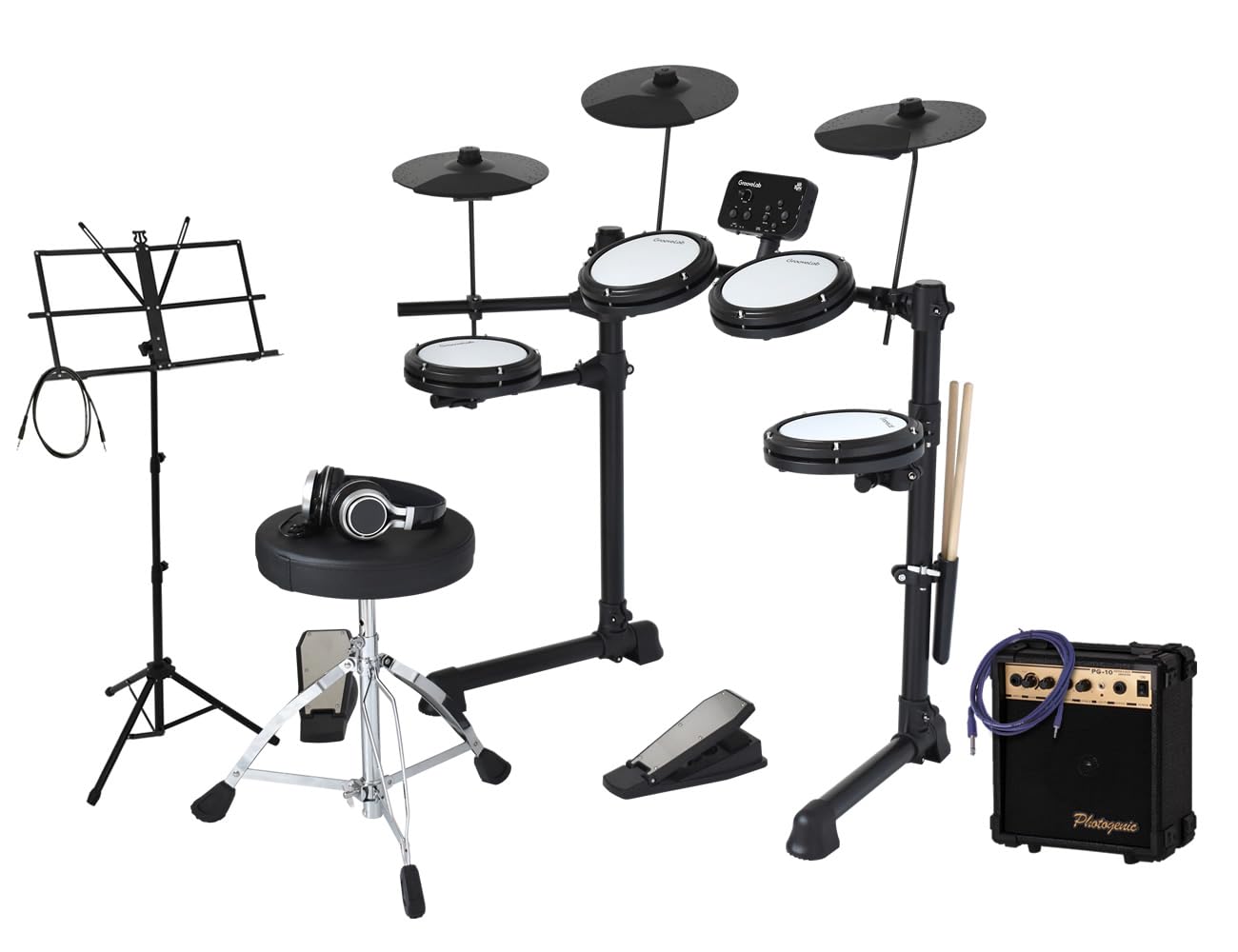 Amazon.co.jp: GrooveLab グルーヴラブ 電子ドラム HitSync メッシュ