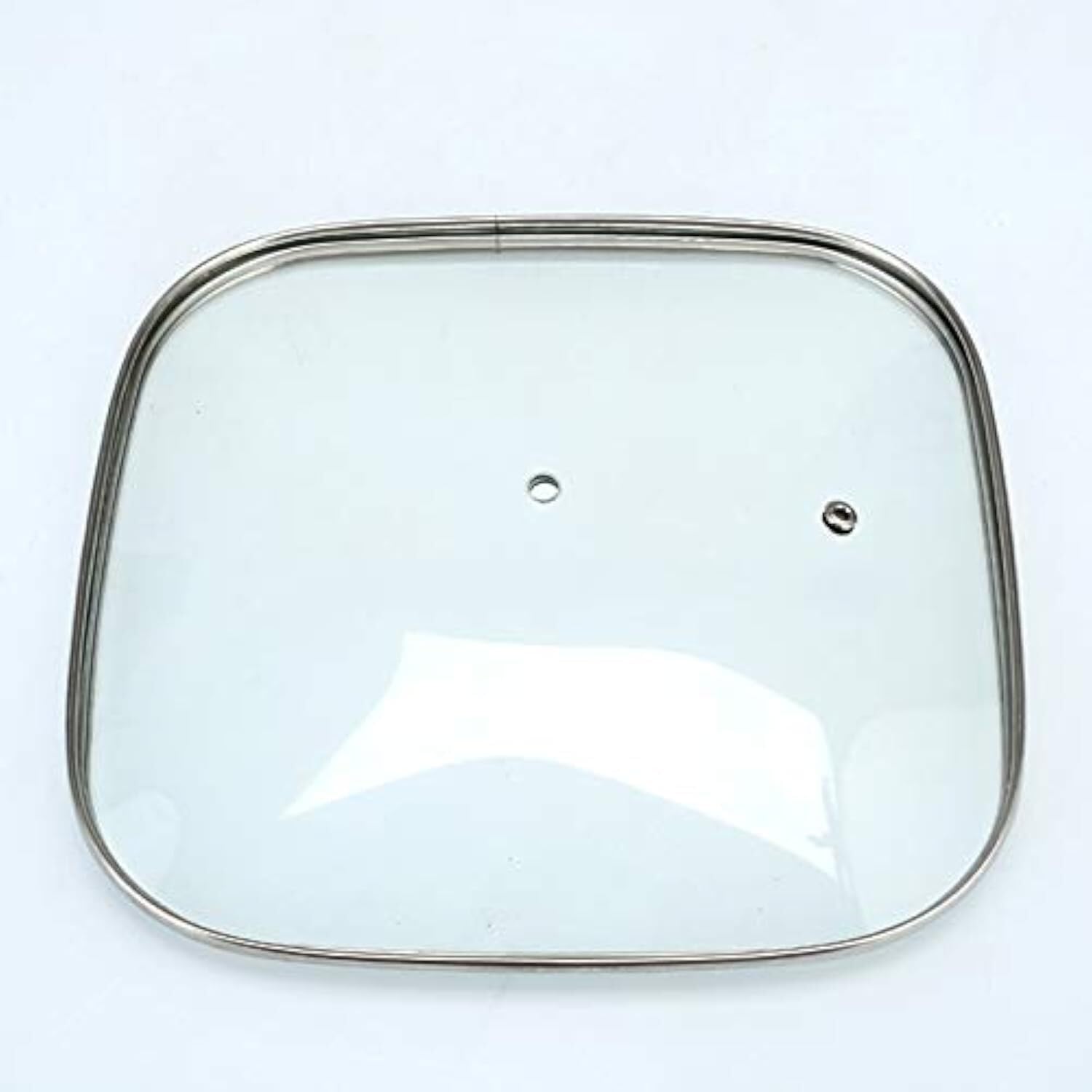 Topfdeckel Pfannendeckel, Bratpfannendeckel, 16–32 cm, Kochgeschirr, verstärkter quadratischer Glasdeckel, gehärteter Wok-Deckel, Glas, runder Chef-Pfannendeckel mit Knopf, hochwertiger(28cm)