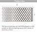 Beyme 5D Diamond Painting Kit Ruler Stainless Steel DIY Drawing Tool with 599 Blank Grids for Diamond Painting Square Full Drill & Partial Drill (Square Drills Ruler)