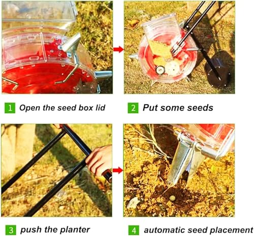 Sembradora manual portátil para jardín multifuncional miniatura 6