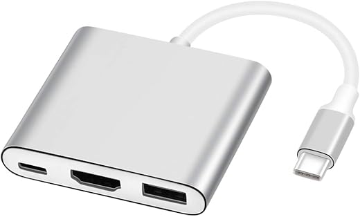 AISONK Usb-C To Hdmi Adapter, Usb 3.1 Type C To Hdmi 4K Multiport Av Converter With Usb 3.0 Port Mac Hdmi Adapter,Usb-C Digital Av Multi Port…