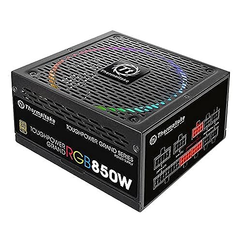 Image of Thermaltake Toughpower Grand RGB 850W 80+ Gold Smart Zero 256-Color RGB Fan Fully Modular Power Supply 10 Yr Warranty PS-TPG-0850FPCGUS-R