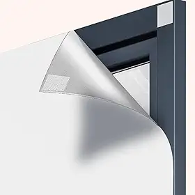 Painel Cortina 100% Blackout Ajustável e Adesivada com Velcr0 - Sem Furar Parede - Disponível em Bege e Branco - Tamanhos para Janelas de 120x200cm G (Branco)