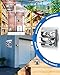 KEN BROWN 12 Inch Shutter Exhaust Fan Wall Mounted,Aluminum with 1.65 Meters Power Cord Kit,High Speed 1450CFM,Vent fan for Commercial,Greenhouse,Attic,Shed,Shop
