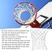 HERCHR Professional Basketball Net Replacement Heavy Duty Basketball Nets in All Weather Anti Whip Fits Standard Indoor Outdoor Rims