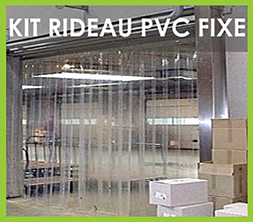 KIT RIDEAU A LANIERES PVC DECROCHABLES (Haut 2,00 m X larg. 1,50 m)