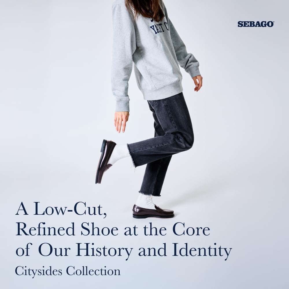 SEBAGO Classic Dan W Mocasín & Zapatos náuticos Mujeres Negro/Blanco Mocasín