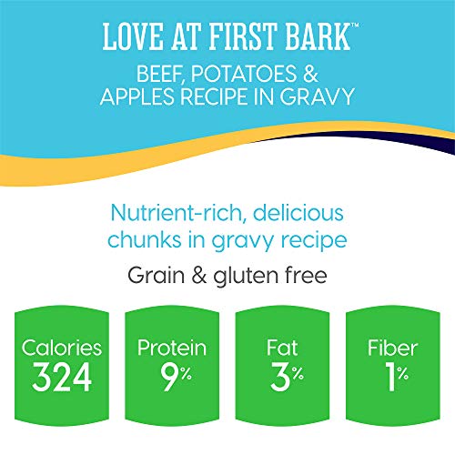 Solid Gold Wet Puppy Food - Made with Real Natural Beef for Puppies- Love at First Bark Grain Free Canned Dog Food for Gut Health, Immune Support and Soft Skin & Coat