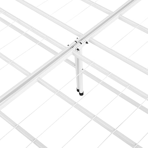 Miniatura 39 de Naomi Home Base de cama de metal de 14 pulgadas con plataforma de metal de alta resistencia (no necesita somier), color negro Negro -,Natural,Blanco