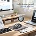 Wireless Bluetooth Mouse,Multi Device Ergo Computer Mouses,Metal 4-Way Super Scrolling,± 3200 DPI,10 Buttons,Plug&Play,Quiet,Rechargeable,USB Cordless Mice for Laptop,Tablet,Mac,iPad,PC,Phone All Grey