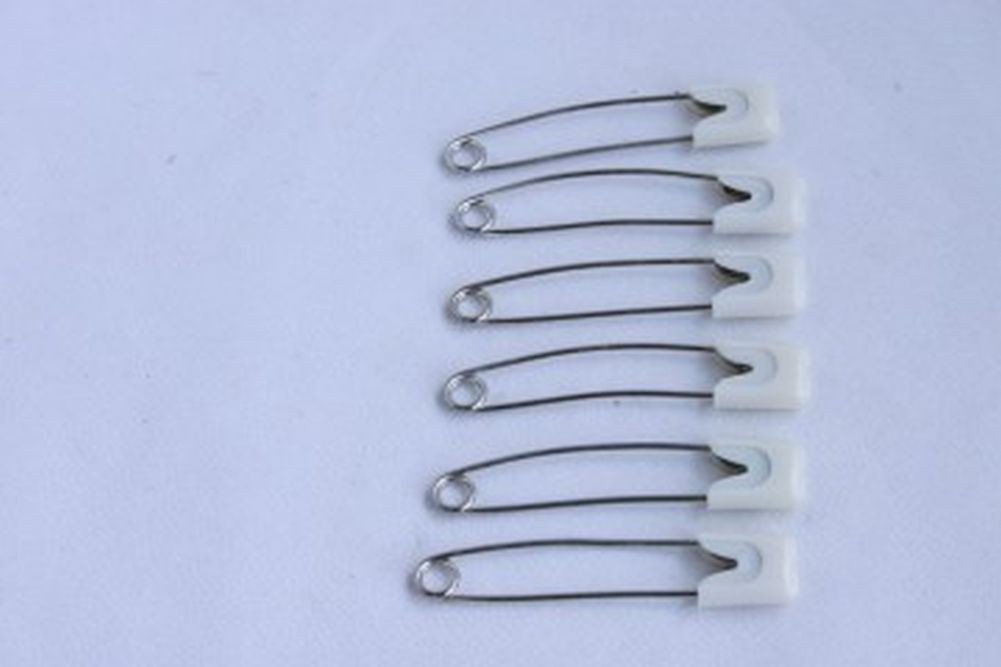 6 babysicher heits Aiguilles sécurité aiguille aiguille blanc bébé avec capuchon