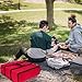 TOGETRUE Pizza Bag, Insulated Pizza Bags for Delivery Carry Hot, Large Pizza Food Delivery Bag for Doordash, Uber Eats, Pizza Warmer Bags for Personal Use, 20 x 20, (Red-black Edge), TTPZB001C
