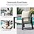 UDPATIO Aluminum Patio Furniture Set Outdoor, Sectional Metal 4 Pieces Conversation Sofa Seating Set with Coffee Table for Garden Backyard, Beige