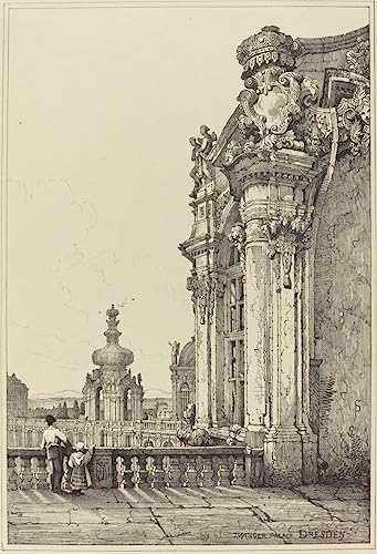Poster Dresde Zwinger Palace Samuel Prout pour la décoration de votre salon