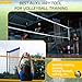 Leyndo Volleyball Setter Trainer Net Adjustable Angle Volleyball Target Net for Indoor and Outdoor Practice Sturdy Footed Base Training Equipment(Basic)