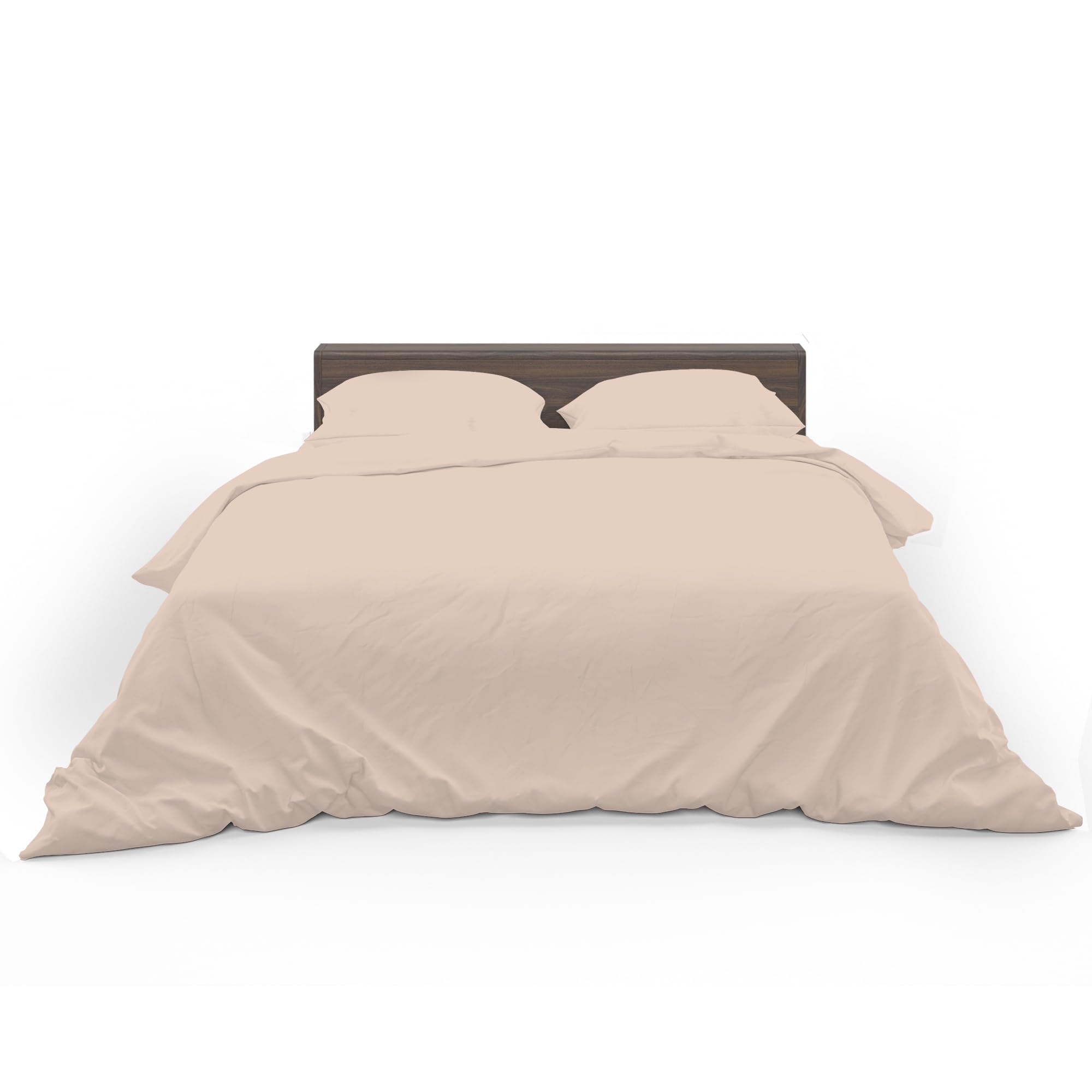 HOME ACE Latte Easy Care Super King Size Bed Duvet Cover 100% Poly Cotton Super Kingsize Duvet Set, Polycotton Duvet Cover Bedding Super King Size Beds Cotton Duvet Set