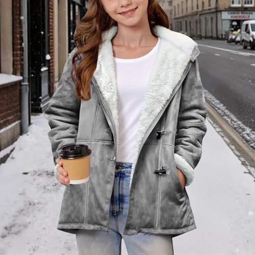 Jackets for Teens Classic Solid Color Suede Jacket Casual Lightweight Zip up Jackets Vintage Fashion Faux Leather Outerwear3