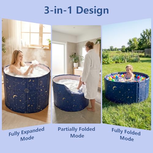 Bañera plegable independiente ideal para baños con ducha o terrazas 8