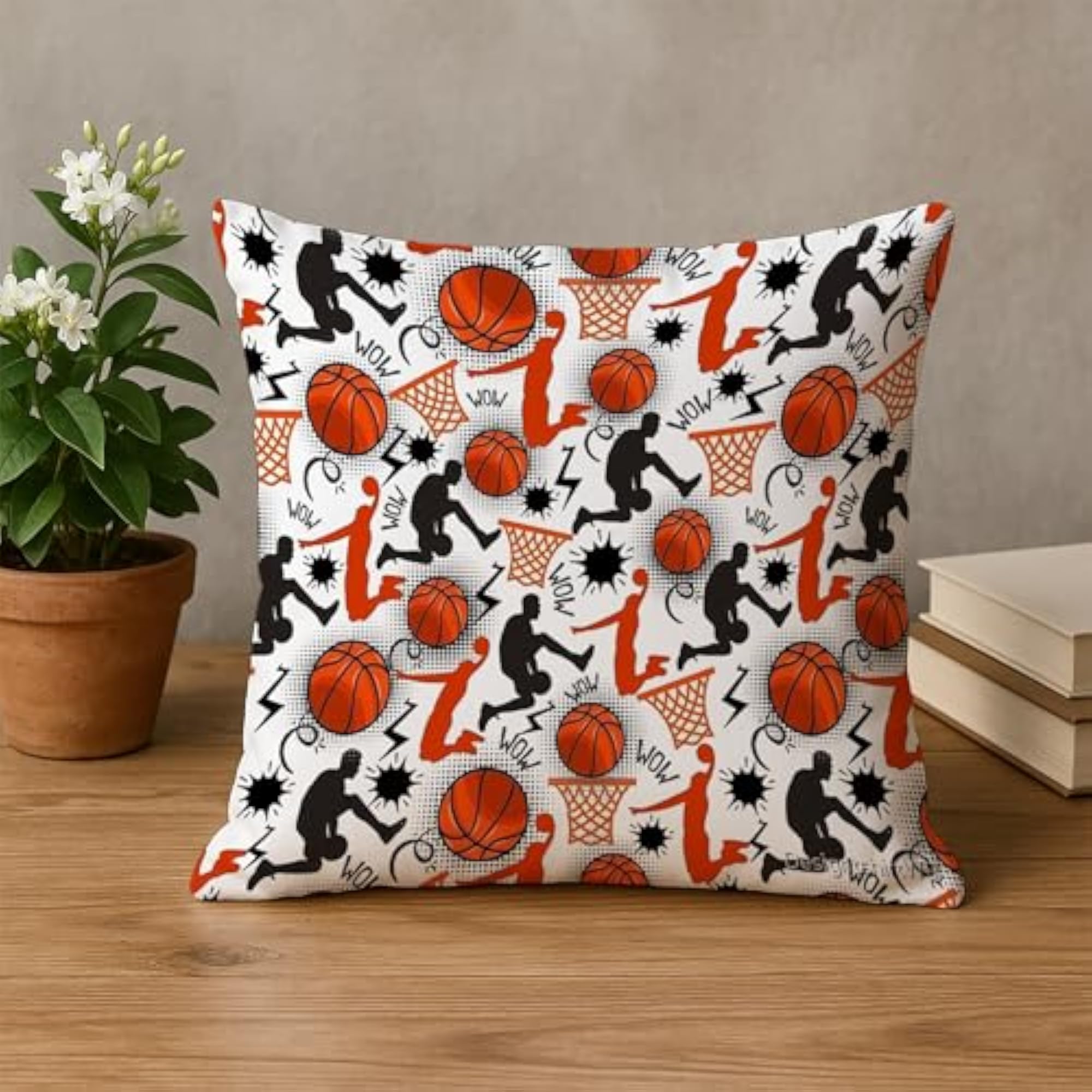 Printed Cushion Cover, Modern Athletic Theme