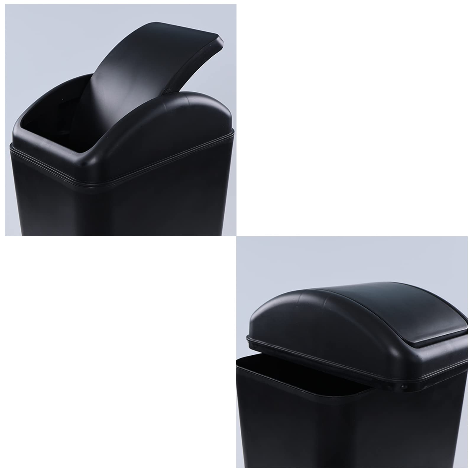 Basculante Pattumiera 14 Litri, Plastica Pattumiera Nero, Secchio Spazzatura