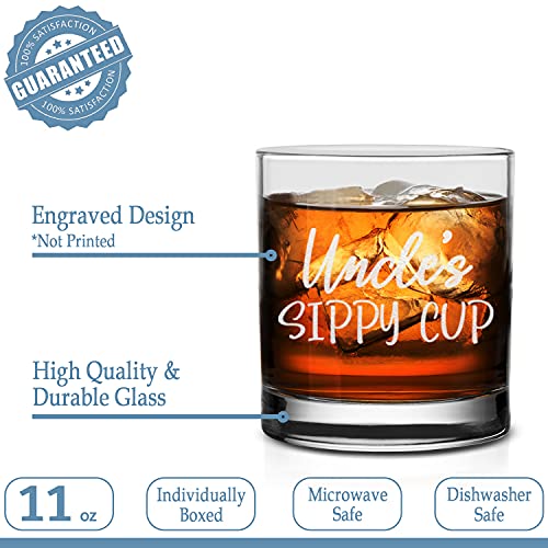 Neenonex Uncle's Sippy Cup Whiskey Glass - Funny Birthday Gift For Uncle #TOP7
