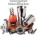 Mixology Cocktail Shaker Boston Shaker Set Professional Weighted Martini Shakers, Strainer and Japanese Jigger, Portable Bar Set for Drink Mixer Bartending, Exclusive Recipes Cards (Silver)