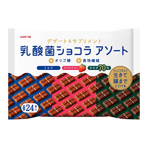 ロッテ 乳酸菌ショコラ 3種アソートパック 96g ×6袋