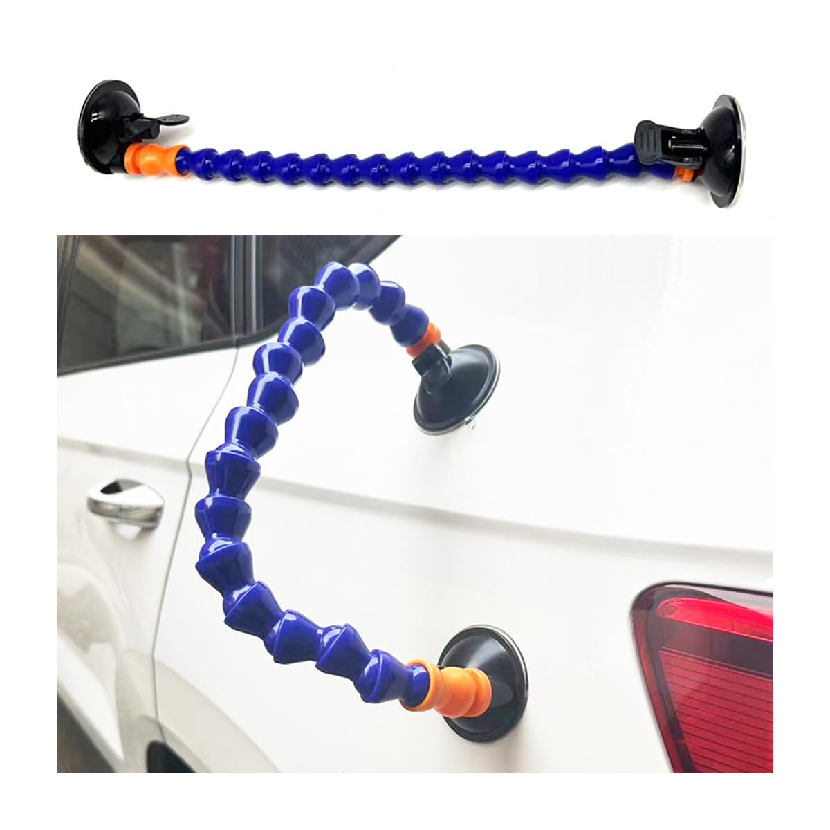Car Dent Repair Tool with Dual Head Suction Cup Dent Puller Kit, Automotive Body Repair Dent Removal Tools, Vehicle Handle Lifter DIY Dent Remover Scratch-Free Sucker Fits Most Cars