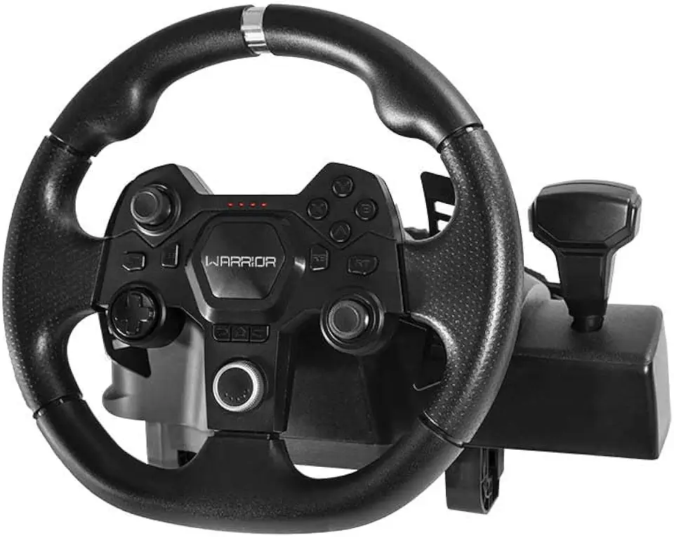Warrior- JS090 Artaxes Volante Gamer com Force Feedback e Pedal