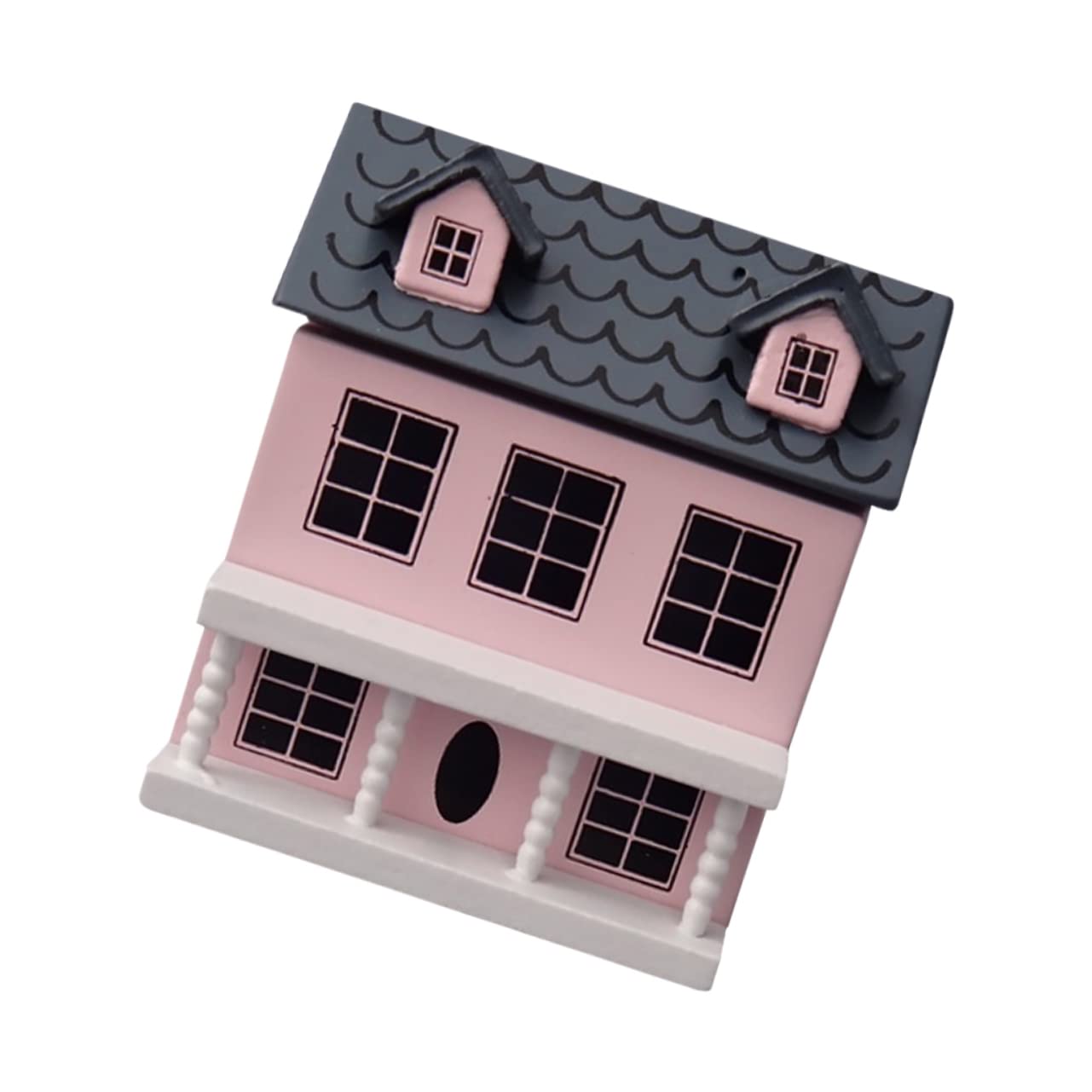BESPORTBLE 1:12 Miniature Dollhouse Accessory DIY Kit Tiny House Decor Wooden House Model