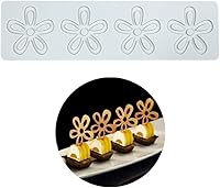 Vista 12 de Moldes de silicona 3D de hojas huecas para chocolate, molde de panal, abeja, caramelo, patrón de flores, molde para fondant, decoración de tartas