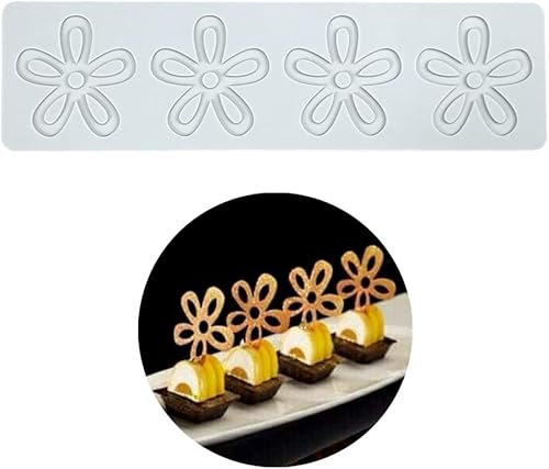 Miniatura 12 de Moldes de silicona 3D de hojas huecas para chocolate, molde de panal, abeja, caramelo, patrón de flores, molde para fondant, decoración de tartas