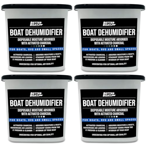 Better Boat Moisture Absorber 4 Pack with Activated Charcoal