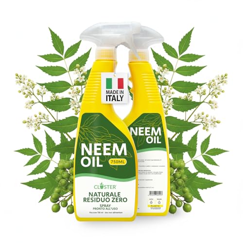 CLOSTER Olio di Neem Spray per Piante, Made in Italy