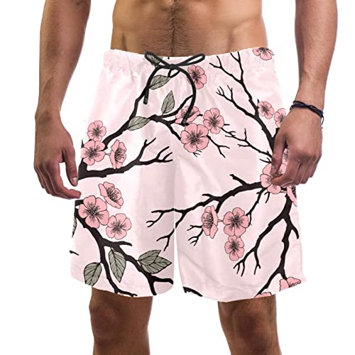 Short de plage à fleurs de cerisier JDEZ pour vos vacances au soleil
