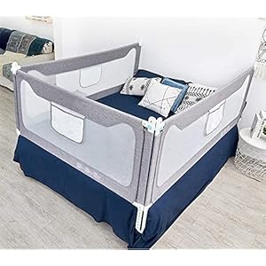 Lsbod Bed Rail for Toddlers ,Extra Long Rails for Kids Queen King Size Mattress Baby Toddler Safety Rail Guard(1 Side 54…