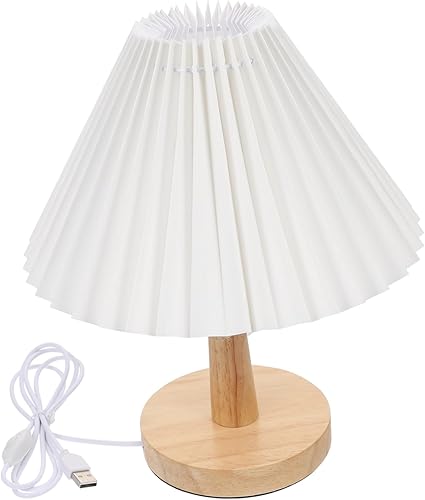 DOITOOL Lámpara de noche para dormitorio, estilo retro, lámpara de noche compacta para ahorrar espacio