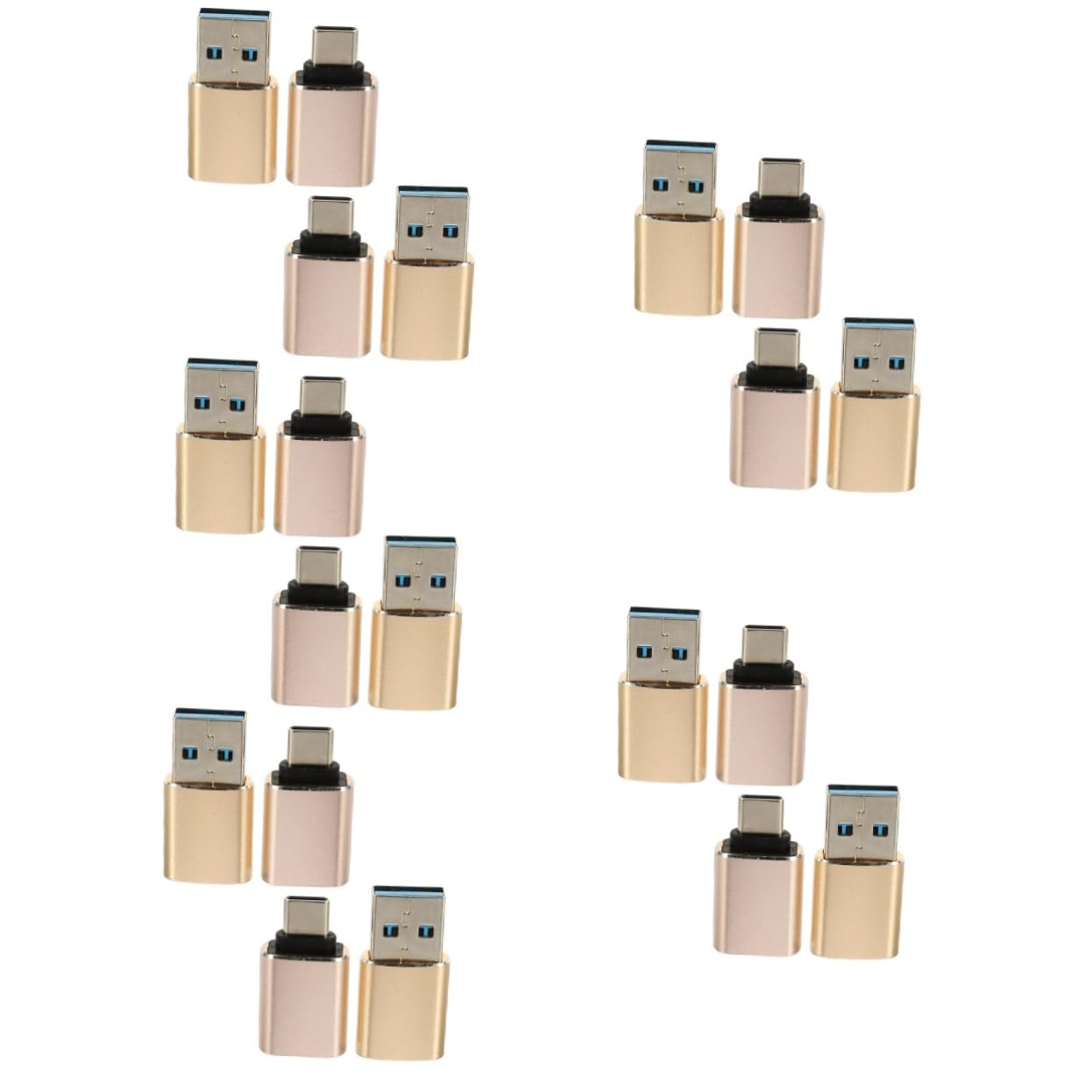 WOONEKY 5 Set Di Adattatori Usb-c A Usb in Lega Di Alluminio Adattatore Otg Lettore Di Schede Esterno Per Laptop/computer 4 Pezzi*5
