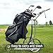 Quacc Premium Golf Towel with Carabiner Clip Absorbent Microfiber Waffle Pattern Golf Towel for Cleaning Golf Ball Club Putter Iron for Golf Bag Trolly Belt Loop (Black)