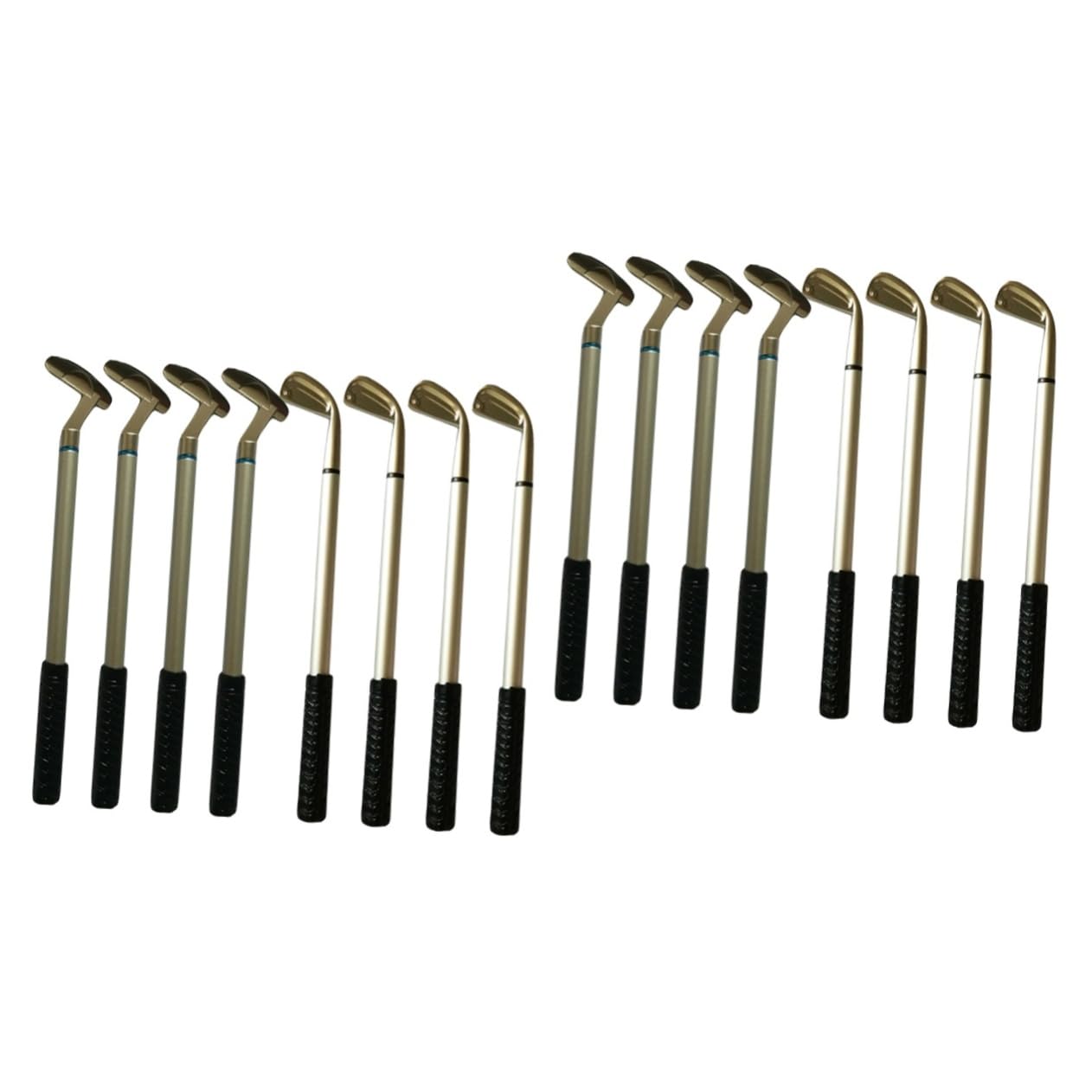 OSALADI 2 Set Penne Sfera Mini Golf Metallo Colori Penne Da Scrivania Decorative Ufficio E Casa Per Appassionati Golf Accessori Da Scrittura E Decorazione Desktop 8 Pezzi*2