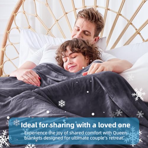 Image of inhand Cooling Throw Blanket (50 inchx60 inch), Cooling Blankets for Hot Sleepers, Absorbs Heat to Keep Adults Cool for Summer Nights Sweats, Thin Cold Lightweight Blanket for Couch Bed, Black