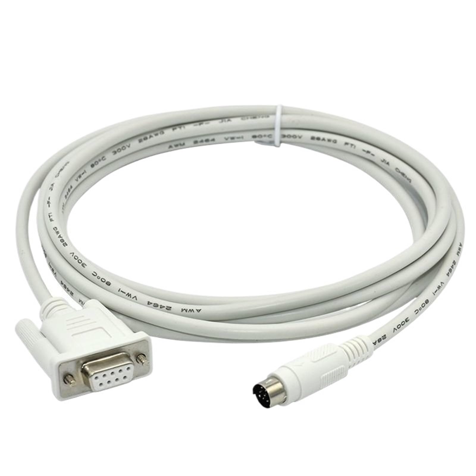 JDOUNFMO SA-DVP SK-DVP AK-DVP Suitable for HMI Touch Panel SA043 EA AK SK070 to DVP PLC Programming Cable Line SA/SK/AK-DVP (Color : White Color, Size : 10m)