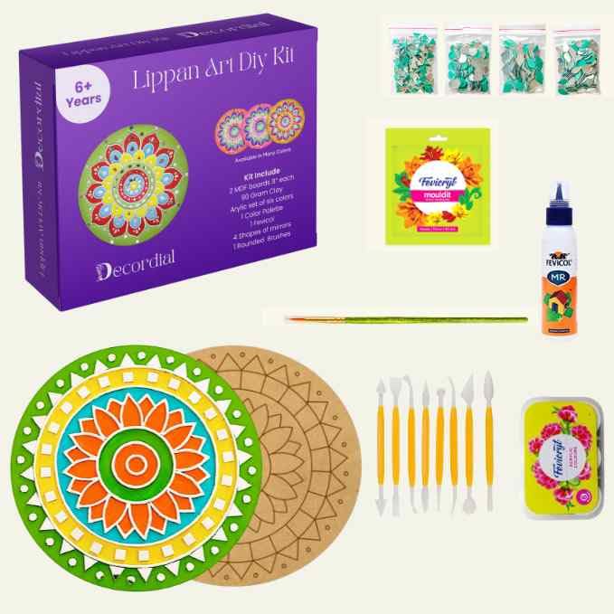 Lippan Art Materials DIY kit for Kids Craft Material kit for Adults, Girls and Kids, wall Decoration-image-10