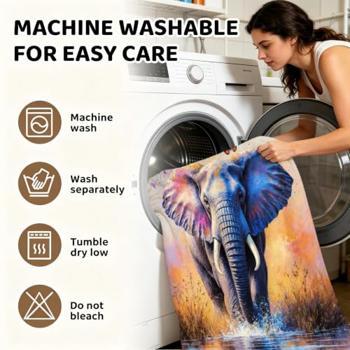 Couverture chaude grande taille elephant pour solutionner les nuits fraiches - 8