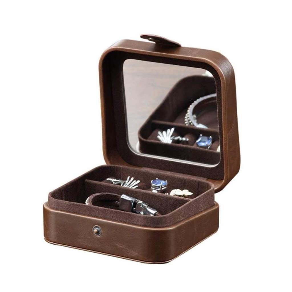 Joyero para Mujer, Organizador de Joyas de Viaje para Collar, Pendientes, Anillos, Estuche de Soporte de joyería de PU